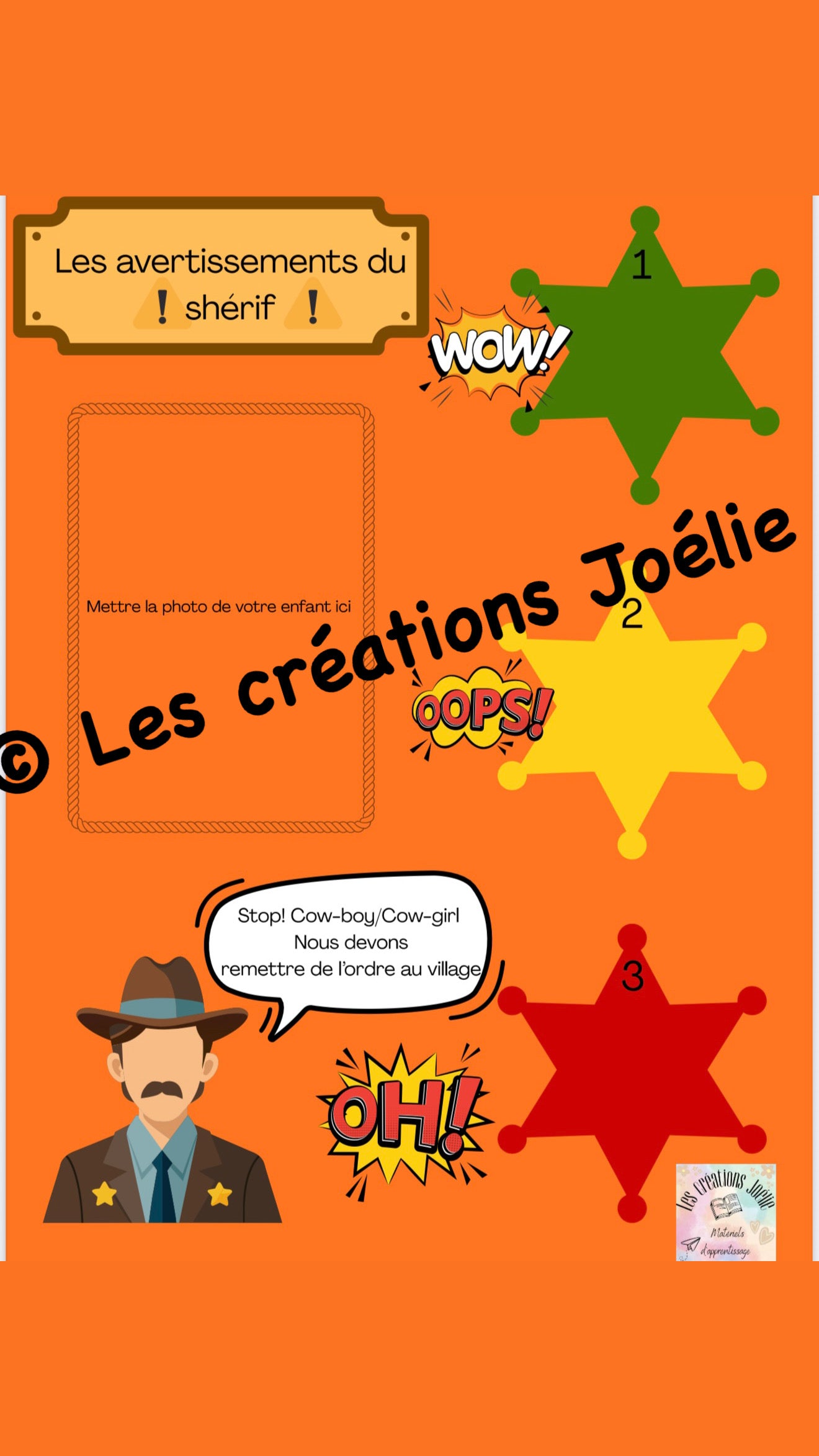 Tableau d’avertissements 1-2-3