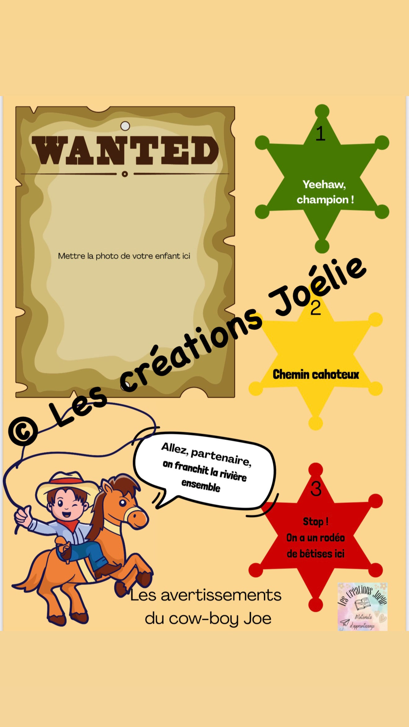 Tableau d’avertissements 1-2-3