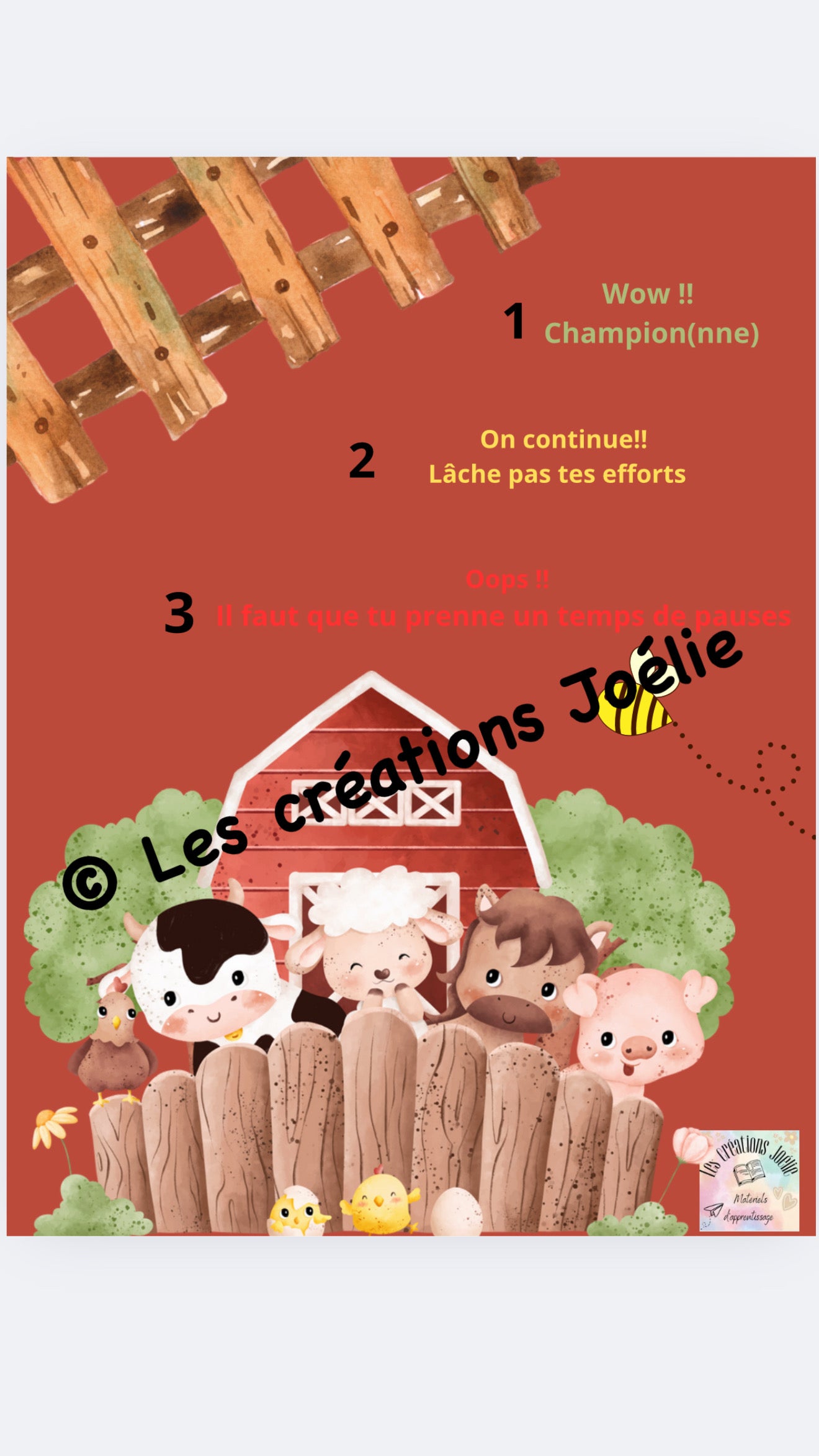 Tableau d’avertissements 1-2-3